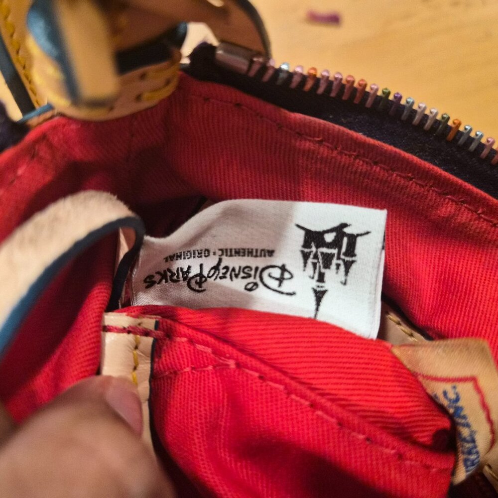 Dooney & Bourke Walt Disney World MICKEY SKETCH PURPLE Letter Carrier Crossbody - Picture 4 of 6